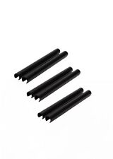 Radsnaps 6 x Plastic Black Radiator Pipe Covers sleeves 15mm Cut Fit New