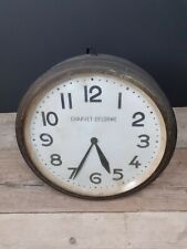 French Factory Clock. CHARVET-DELORME. Industrial. Decorative. Vintage. Antique.