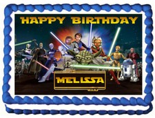 STAR WARS Edible cake topper