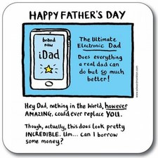 Edward Monkton Coaster - Happy