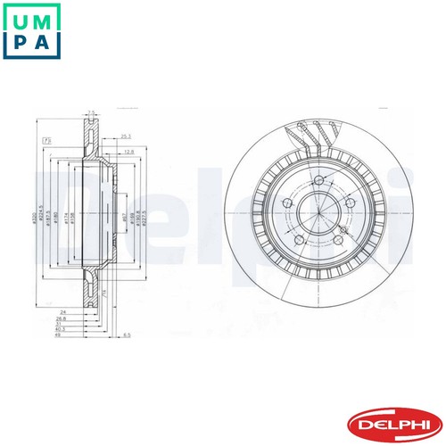 Brake disc bg4144 for - 2x,