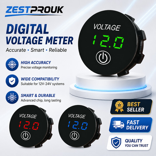 12v led digital - digital, voltmeter