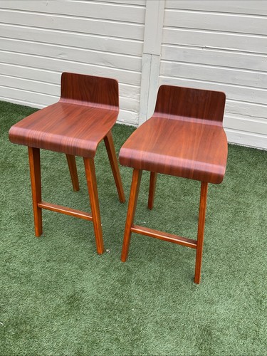 Mid century pair teak - pair,