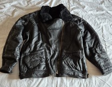 Vintage Genuine Sheepskin Flight Jacket. The Original Tanning Co.