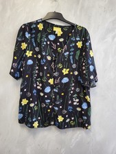 Joules Black Floral Print