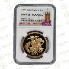 2005 Gold Proof Five Sovereign