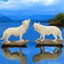White Winter Wolf Figurine