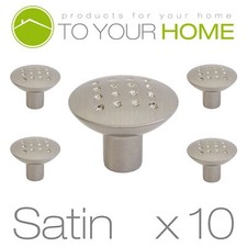 10 x Satin Zamak Dimple Round