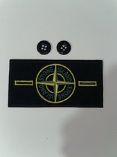 Stone Island replacement badge with 2 buttons 