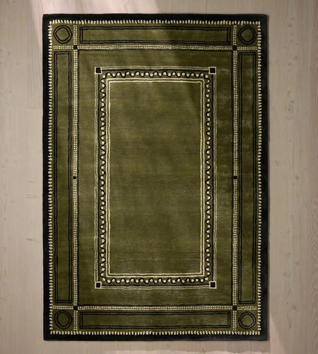 Hand tufted wool rug 7x10 - hand,