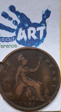 1867 large low 7  Penny -