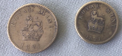 Rare genuine 1821 - genuine, mint
