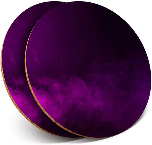 Round coasters purple - x,
