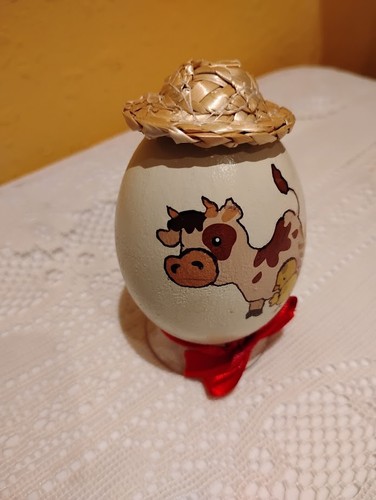 Hand designed cow - hand, on