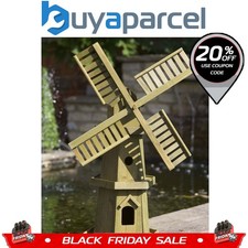 Smart Garden Giant Wooden Windmill Wood Garden Ornament Pine 5020001
