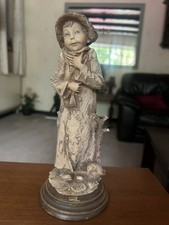 Vintage G.Armani Figurine Statuette " Boy With Bird"