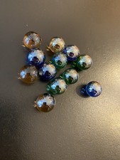 Vintage glass marbles set - marbles,