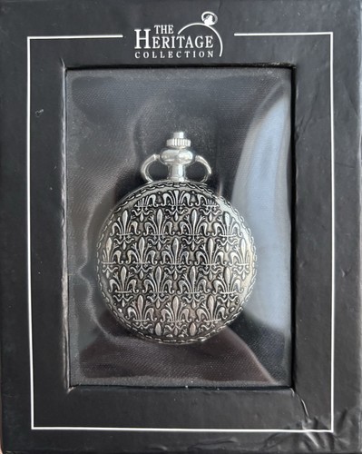 Silver plated pocket watch - silver,