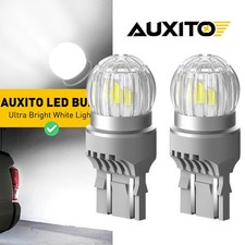 AUXITO 7443 580 LED White Reverse Stop Break Turn Signal Parking Lamp Lights 2x