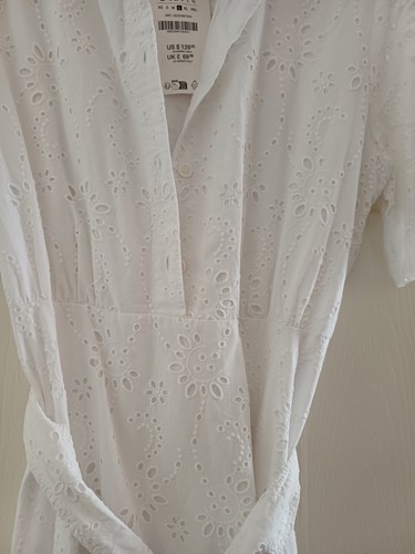Zara white broderie anglaise - broderie,