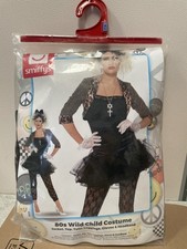 Smiffys 80s Wild Child Costume, Black Jacket, Top, Tutu, Leggings, Gloves & Head