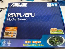 ASUS P5KPL/EPU Intel LGA775 Motherboard With Faceplate, Manuals Boxed Unused