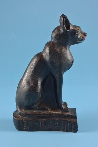 Egyptian cat black figurine