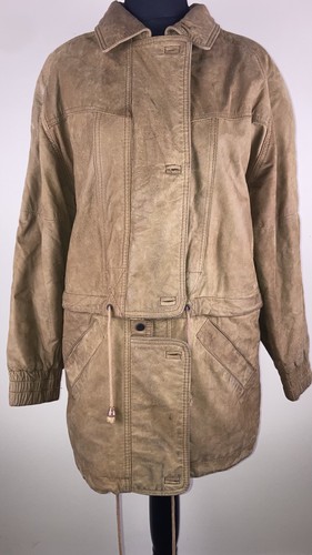 Women real leather jacket - leather,