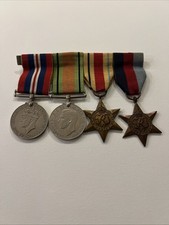 WW2 Group of 4 Medals 1939-1945 Star & War Medal, Africa Star, and Defence Medal