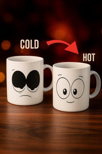 Funny heat changing - funny, mug