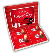 Ritter Sport Marzipan Chocolate Gift Box Hamper Fathers Day Gift Present