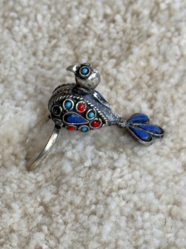 Afghan statement bird ring - afghan,