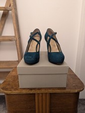 Hobbs Dark Jade Green Suede