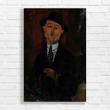 Modigliani Portrait Canvas Print Large Picture Wall Art