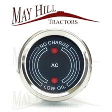David Brown 850 880 900 950 990 Implematic Tractor Low Oil No Charge Gauge