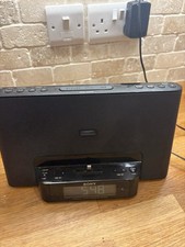 Sony ICF-DS15iPN Radio Alarm Clock iPod iPhone dock Lightning Connector Black