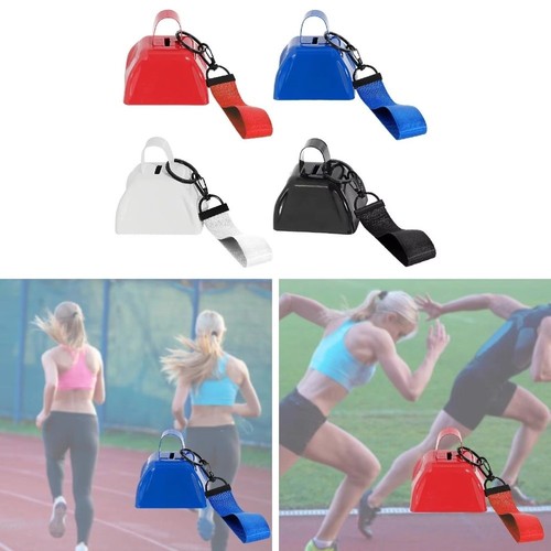 Iron metal cowbell with wrist - iron,
