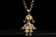RAG DOLL PENDANT WITH 5.5MM