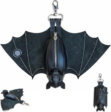 Leather Bat Coin Purse
