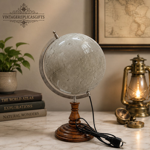 Moon globe lamp - moon, 14"