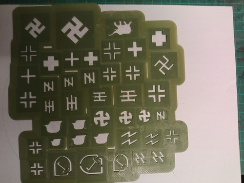 German ww2 regiments stencil - regiments,