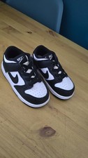 Nike Infant Trainers Size UK 6.5 Panda Dunk Low Black & White