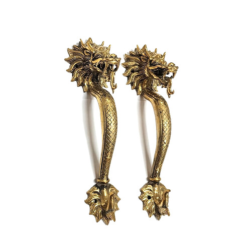 Real brass dragon grab - real, hand