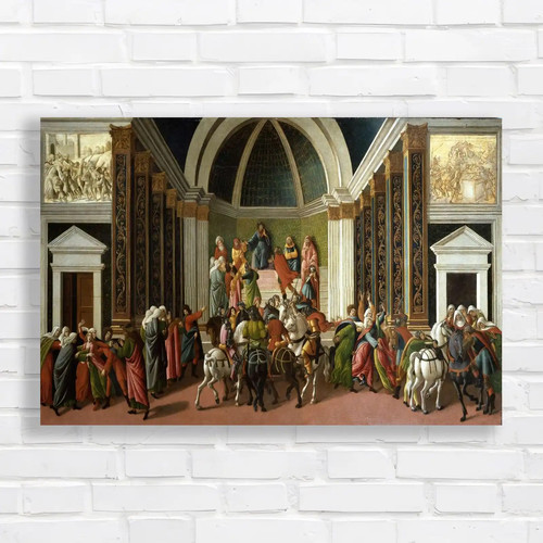 Renaissance court scene canvas - scene,
