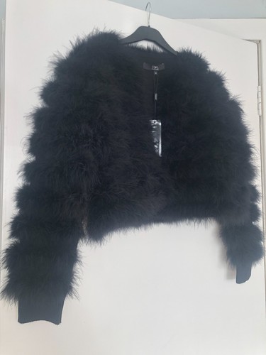 Marabou feather coatigan - feather,