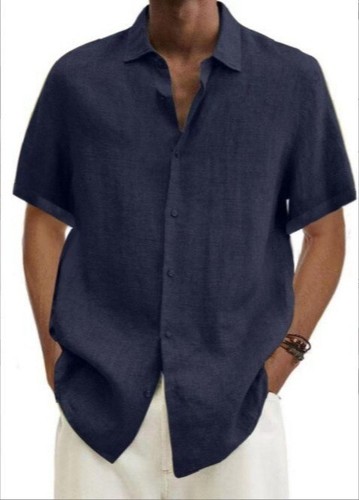 Mens short sleeve linen - sleeve,