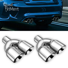 2PCs Dual Pipe Exhaust Tip