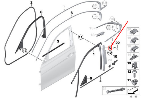 Bmw f30 front right door - 3,