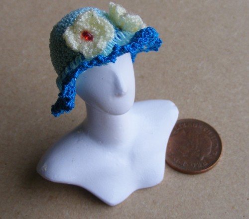 Dolls house ladies blue - dolls,