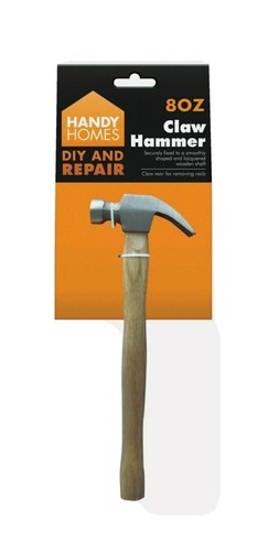 8oz claw hammer wooden handle - 8oz,